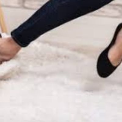 A damaged carpet