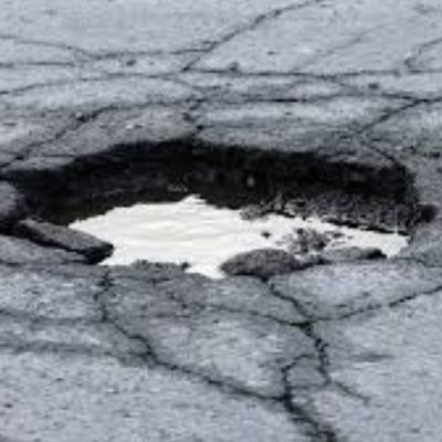 A pothole
