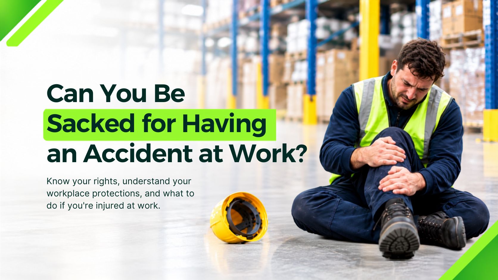 Can you be sacked for having an accident at work? Your rights explained
